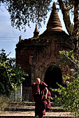 Old Bagan Myanmar. Temples near the Thatbyinnyu. 